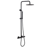 3-Function Thermostatic Shower Set with Rainfall Shower and Handheld Wand