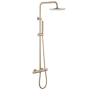 3-Function Thermostatic Shower Set with Rainfall Shower and Handheld Wand