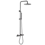 3-Function Thermostatic Shower Set with Rainfall Shower and Handheld Wand