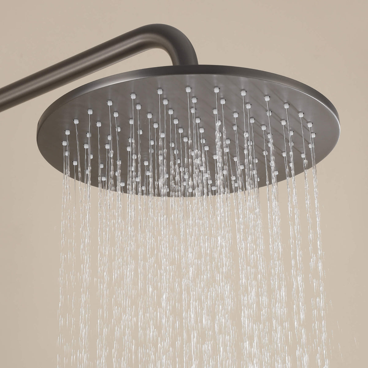 3-Function Thermostatic Shower Set with Rainfall Shower and Handheld Wand