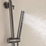 3-Function Thermostatic Shower Set with Rainfall Shower and Handheld Wand