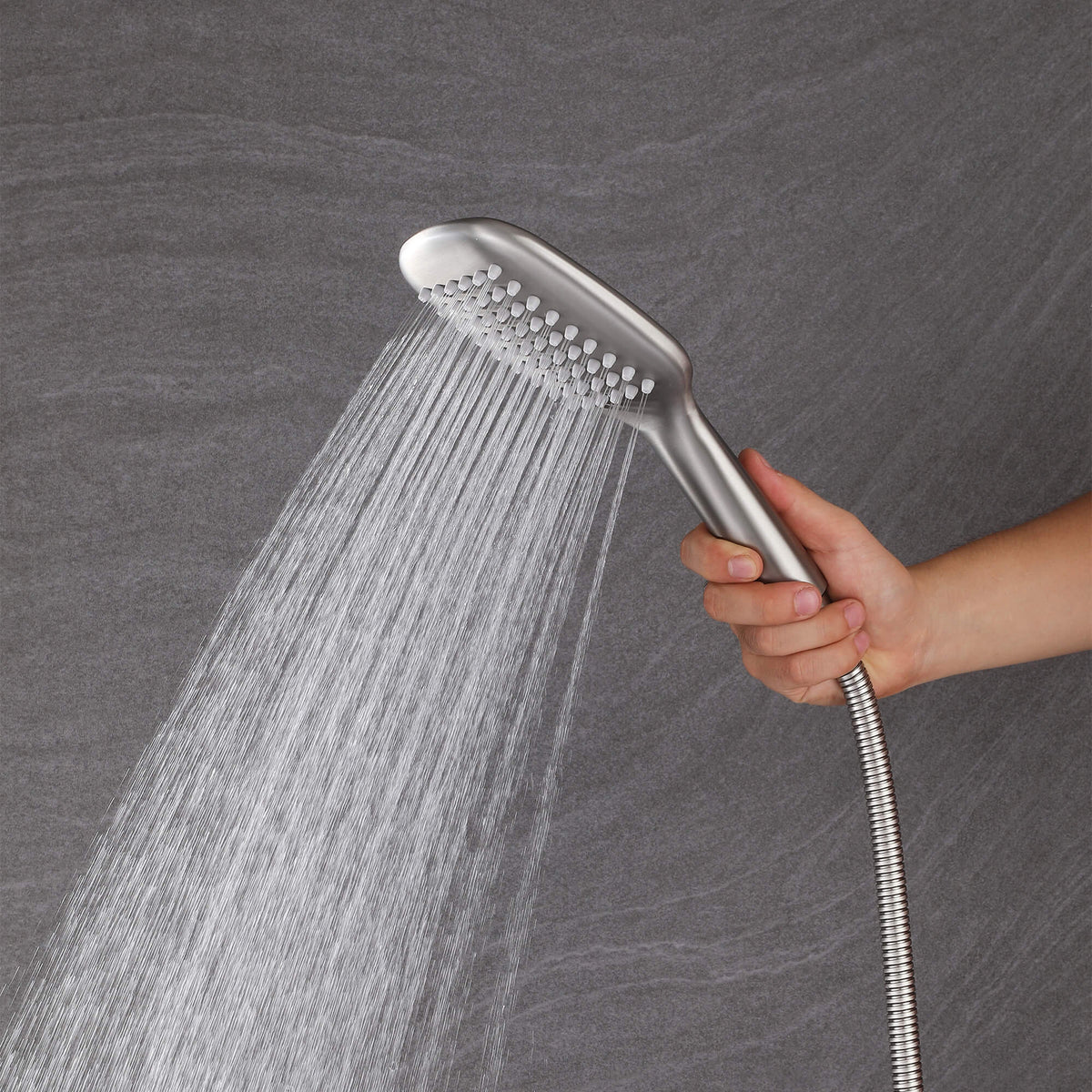 316 Stainless Steel Outdoor Shower Column with Rain & Handheld Sprays