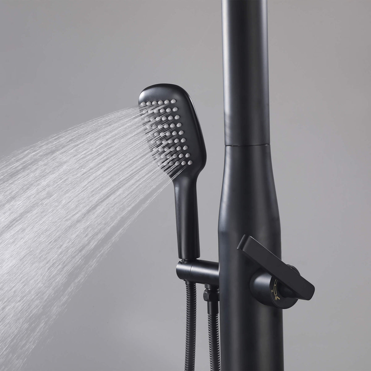 316 Stainless Steel Outdoor Shower Column with Rain & Handheld Sprays
