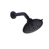 6-Inch 5-Spray High Pressure Powerful Rain Shower Head with Shower Arm and Flange