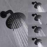 6-Inch 5-Spray High Pressure Powerful Rain Shower Head with Shower Arm and Flange