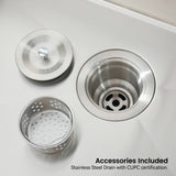 32-Inch Brushed Finish Top-Mount Single Bowl Kitchen Sink