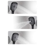 Three Function Safety Thermostatic Shower System with Waterfall Bath Faucet Matt Black LS401DY