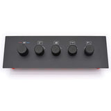 Three Function Safety Thermostatic Shower System with Waterfall Bath Faucet Matt Black LS401DY