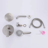 High-Pressure Rainfall Shower System with 5-Function Handheld and Pressure Balance Valve