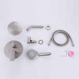 Bathroom Shower Faucet Set with 5-Function Rain Shower Head