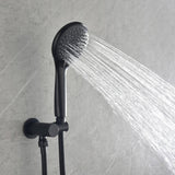 Wall-Mounted Shower System with Rain Shower Head and Handheld Shower