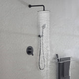 Wall-Mounted Shower Faucet Set with Round Rain Head and Balance Valve
