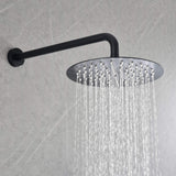Wall-Mounted Shower Faucet Set with Round Rain Head and Balance Valve
