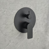 Wall-Mounted Shower Faucet Set with Round Rain Head and Balance Valve