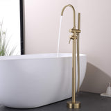 freestanding tub filler with handheld spray opening