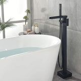 Single Handle Floor Mounted Tub Filler with Hand Shower LYJ0021