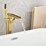Luxury Freestanding Bathtub Faucet Waterfall Tub Filler with Handheld Shower LYJ0022