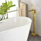 Luxury Freestanding Bathtub Faucet Waterfall Tub Filler with Handheld Shower LYJ0022