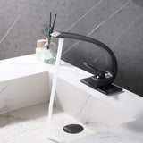 Curved Arch Spout Faucet with Drain Set