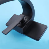 Curved Arch Spout Faucet with Drain Set