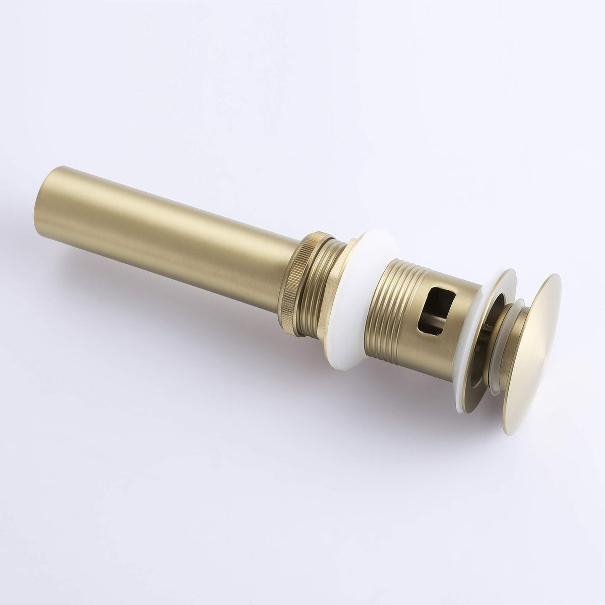 Widespread Bathroom Faucet with Dual Handles and Stainless Steel Pop-Up Drain