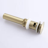 Widespread Bathroom Faucet with Dual Handles and Stainless Steel Pop-Up Drain