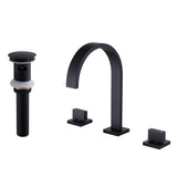 Contemporary Widespread Faucet with High Arch Spout