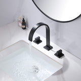 Contemporary Widespread Faucet with High Arch Spout