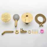 Shower System with 5-Setting Shower Head and 3-Setting Handheld Spray