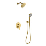 Bathroom Shower Faucet Set with 5-Function Rain Shower Head
