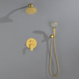 Shower System with 5-Setting Shower Head and 3-Setting Handheld Spray