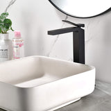Single-Handle Bathroom Vessel Sink Faucet with Deck Plate