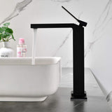 Single-Handle Bathroom Vessel Sink Faucet with Deck Plate