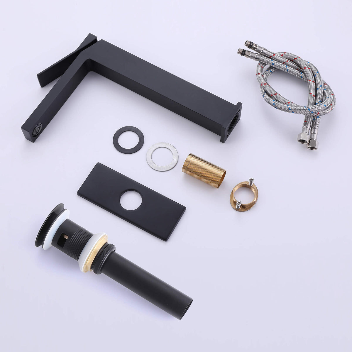 Tall Vessel Sink Faucet with Drain Assembly Single Handle Vanity Faucet for Above Counter Basin