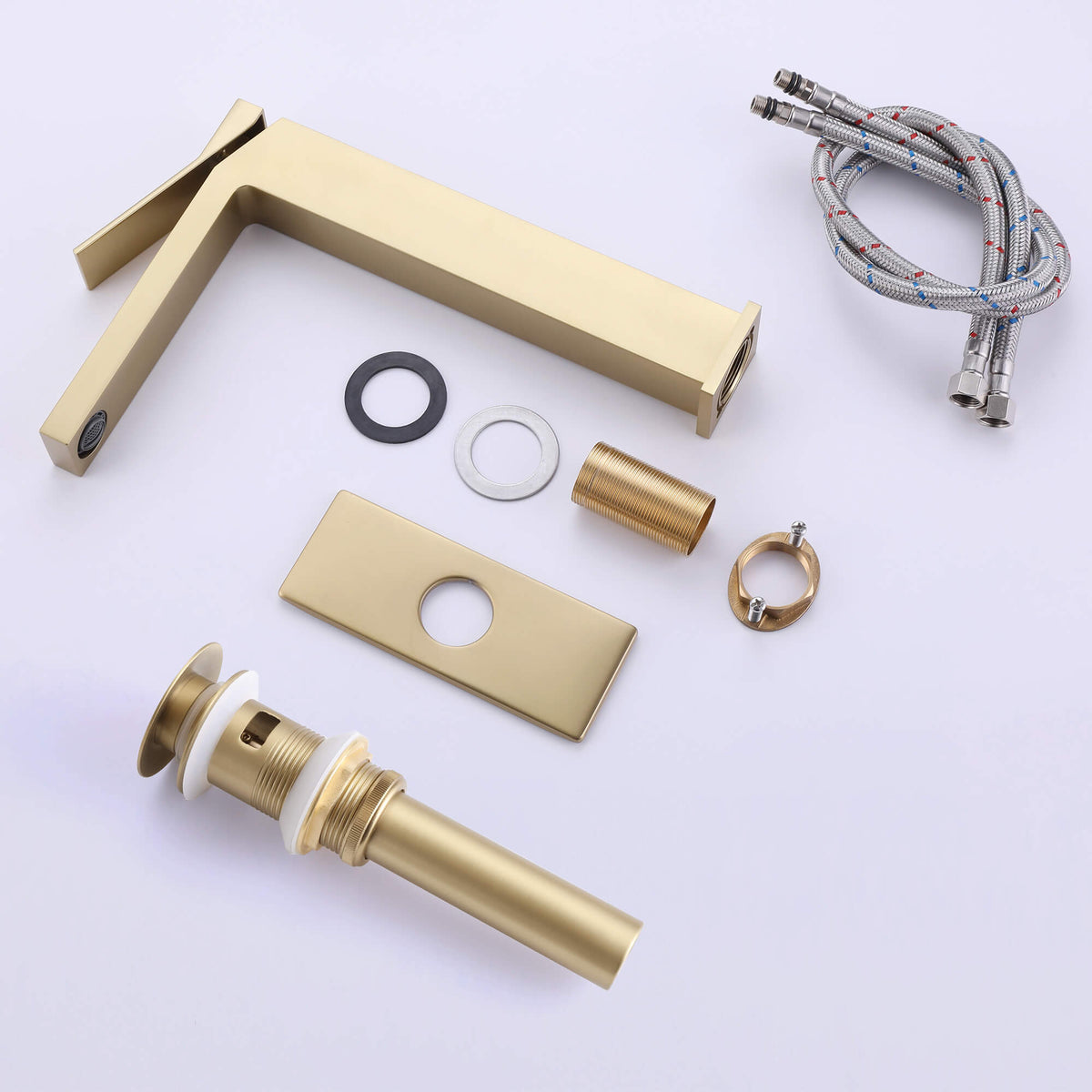 Tall Vessel Sink Faucet with Drain Assembly Single Handle Vanity Faucet for Above Counter Basin