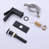 Contemporary Flat Spout Faucet for Deck Mount Sink
