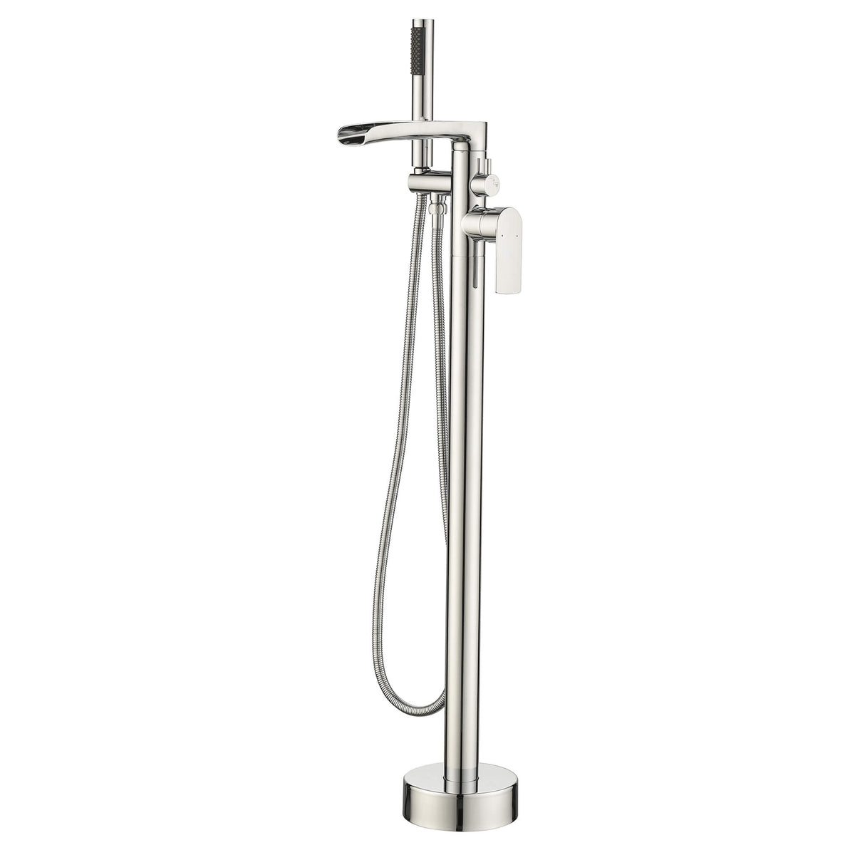 Freestanding Bathtub Faucet with Handheld Shower Floor Mounted Tub Filler Mixer