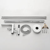 Freestanding Bathtub Faucet with Handheld Shower Floor Mounted Tub Filler Mixer