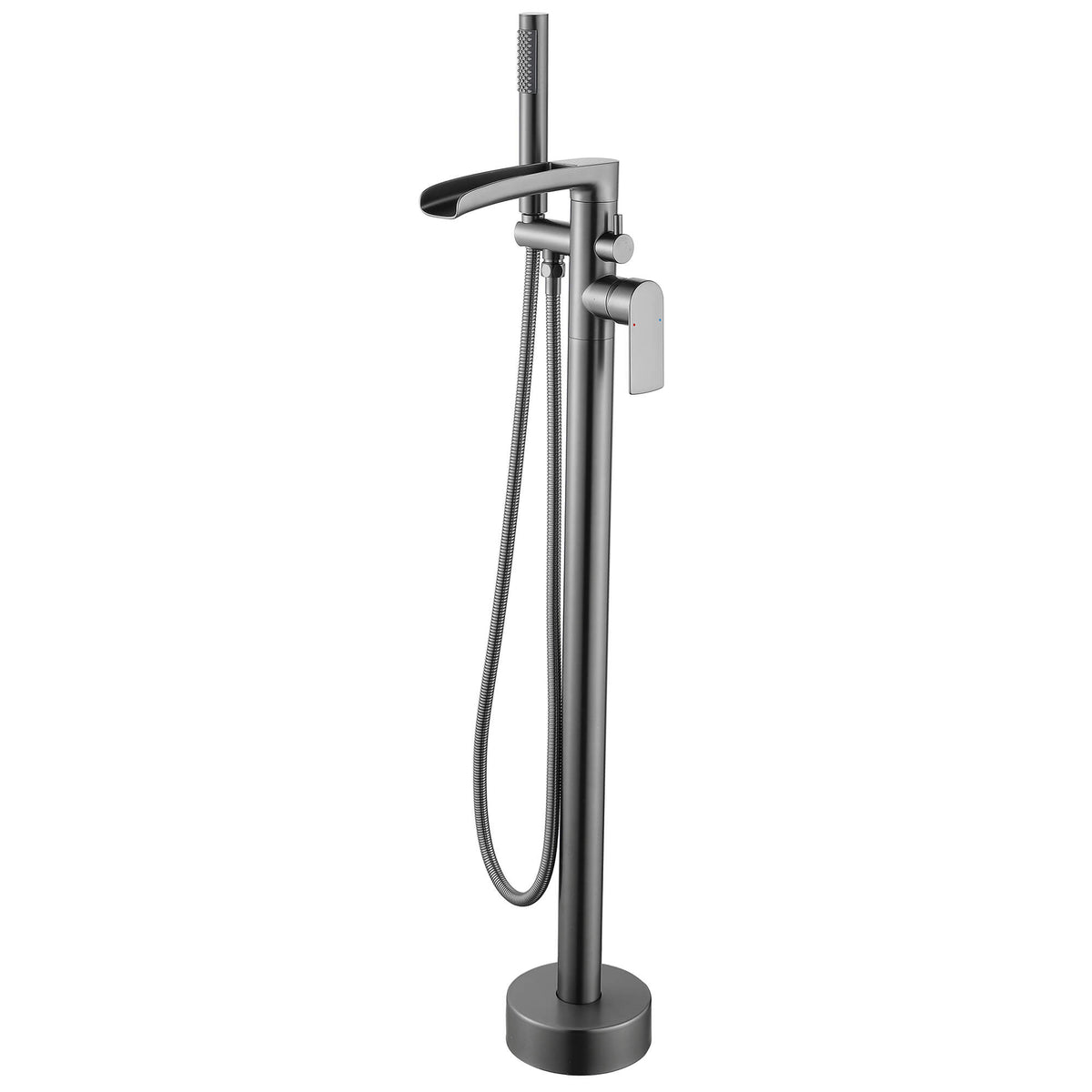 Freestanding Bathtub Faucet with Handheld Shower Floor Mounted Tub Filler Mixer