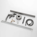 Freestanding Bathtub Faucet with Handheld Shower Floor Mounted Tub Filler Mixer