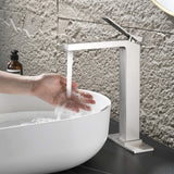 Single-Handle Bathroom Vessel Sink Faucet with Deck Plate