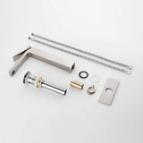 Single-Handle Bathroom Vessel Sink Faucet with Deck Plate