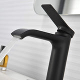 Single Handle Bathroom Basin Faucet with Pop-Up Drain and Deck Plate