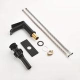 Single Handle Bathroom Basin Faucet with Pop-Up Drain and Deck Plate