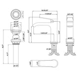 Single Handle Bathroom Basin Faucet with Pop-Up Drain and Deck Plate