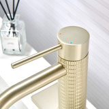Functional Single-Handle Bathroom Sink Faucet with Cover Plate