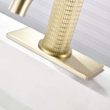 Functional Single-Handle Bathroom Sink Faucet with Cover Plate
