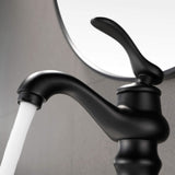 Vintage Single-Handle Bathroom Faucet for Hot and Cold Sink Control