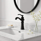 Vintage Single-Handle Bathroom Faucet for Hot and Cold Sink Control
