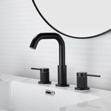 Widespread Basin Tap with Rotating Gooseneck Spout